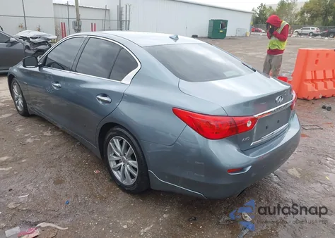 2014 Infiniti Q50 Hybrid Premium from USA, damaged, VIN JN1AV7AR4EM702398